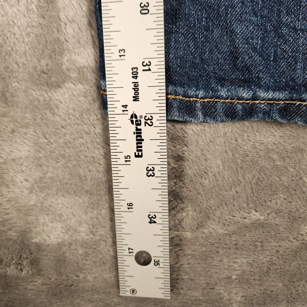 Levi's 514 Straight Fit Jeans Mens 38x32 Blue Excellent Medium Wash Denim